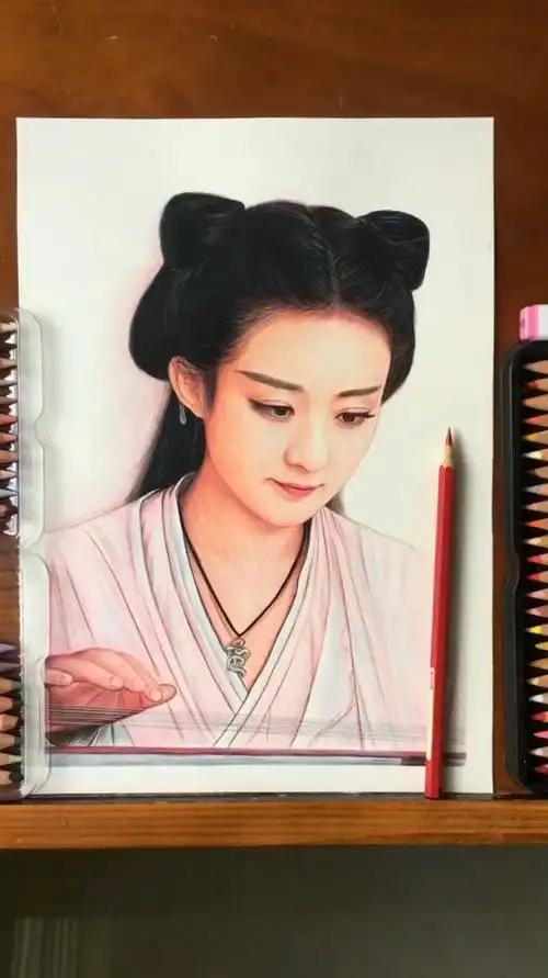 手绘赵丽颖花千骨