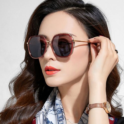 墨镜女2020年新款偏光太阳镜圆脸女式明星款大脸优雅防紫外线眼镜
