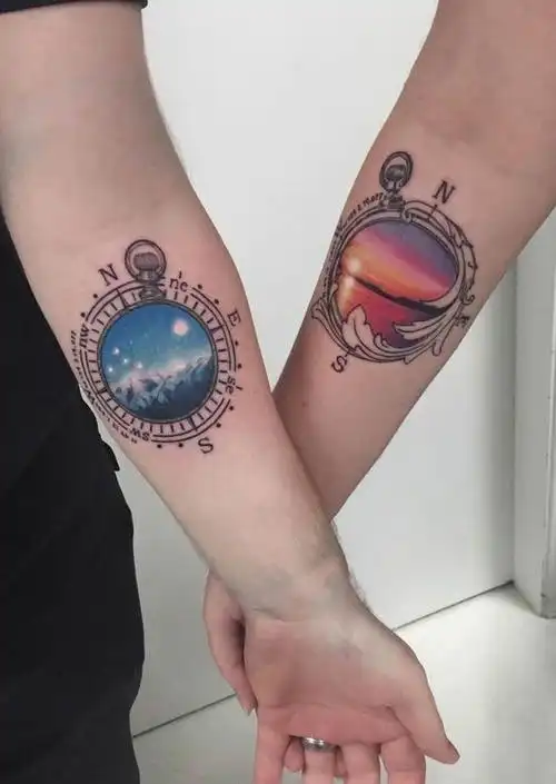 创意情侣手臂纹身手臂纹身图案2