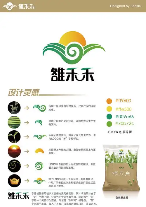 广汉农产品雒禾禾logo设计方案_lanskiplanet-站酷zcool