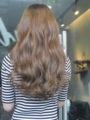 背影杀手挑染 渐变色 接发 长发 卷发 美发 发型 美图长发及腰发型