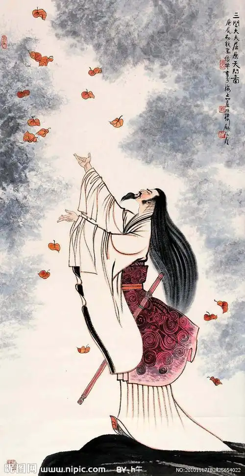 屈原天问图图片