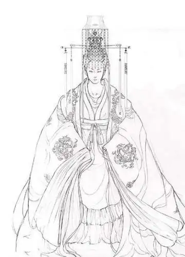 素描简笔画仙女手绘古装人物公主简笔画 第1页不同难易程度的十位小