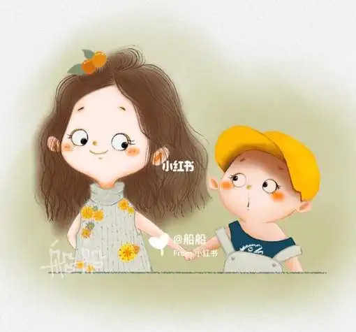 兄妹图片可爱卡通头像