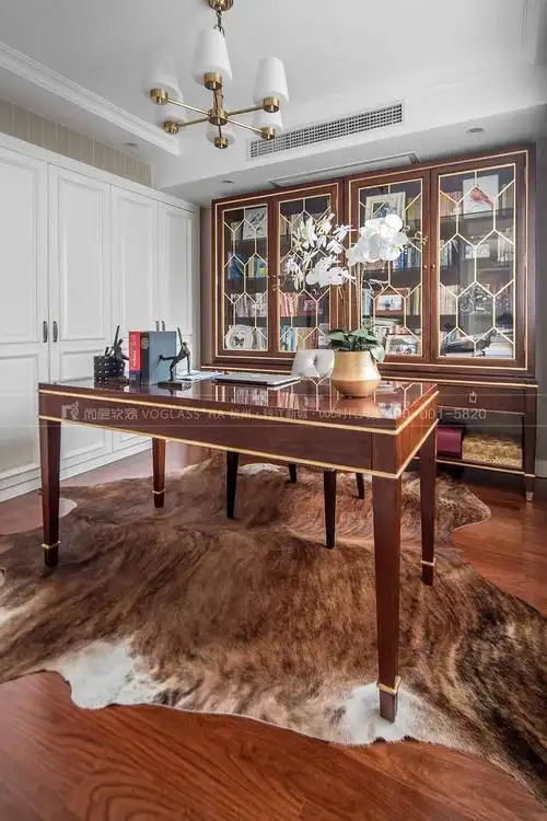 西溪明珠别墅装修设计书房实景图