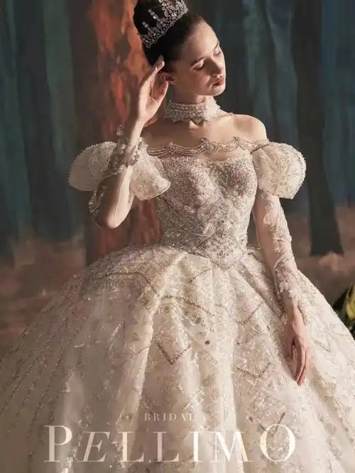 厦门婚纱礼服复古宫廷风蕾丝婚纱太美腻啦