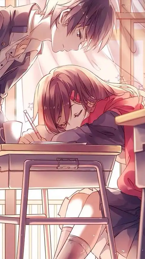 唯美二次元动漫cp情侣图片