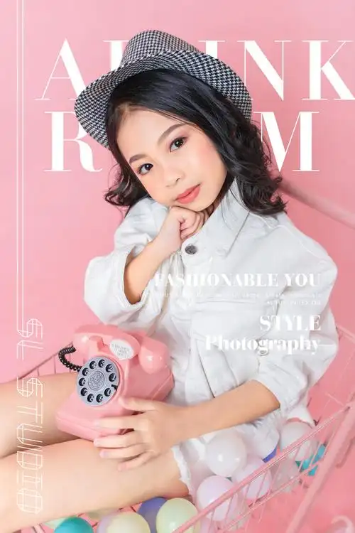 儿童摄影 粉红色 粉红主题 小孩子照片