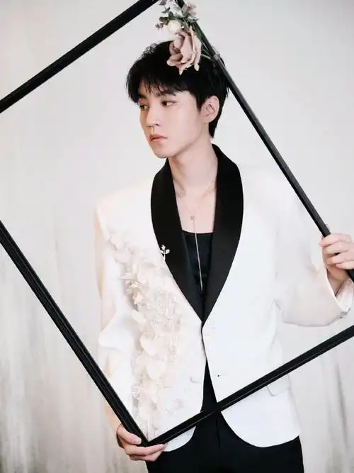 王俊凯 × 微博电影之夜|    一身黑白撞色西装套装,帅气逼人!