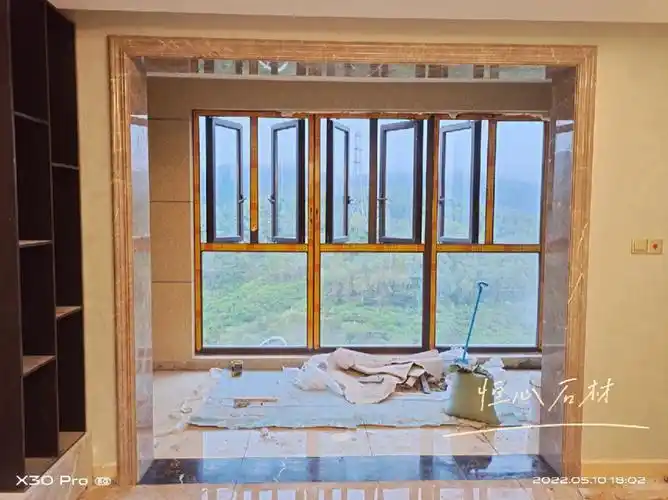 天然大理石门套