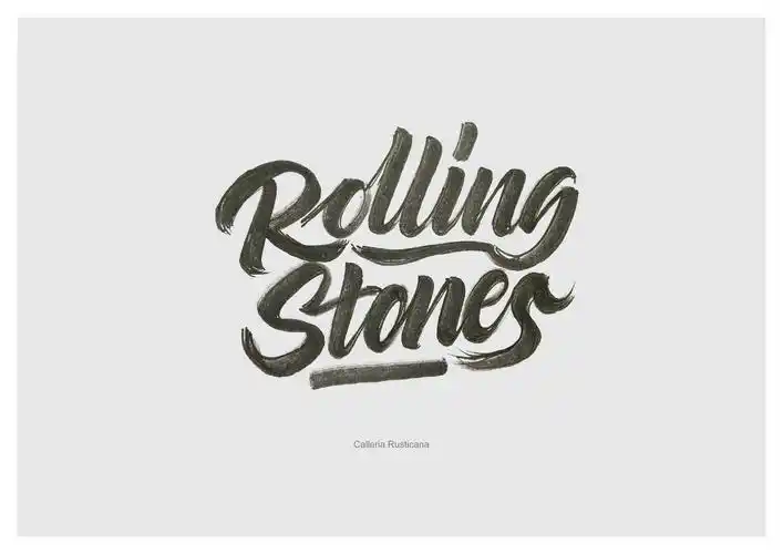 近期英文手绘字体