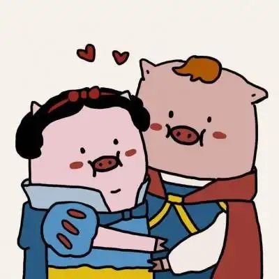 微信情侣头像卡通搞笑 王子和公主的爱情是幸福的-可爱头像