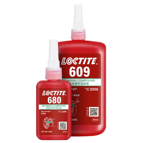 乐泰胶水603 680圆柱形部件固持胶高强度轴承齿轮转子紧固定厌氧胶耐