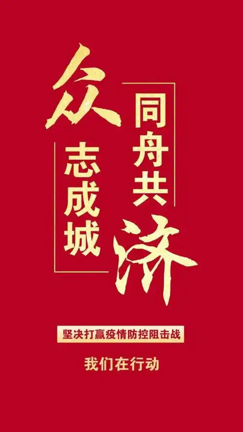 众志成城 同舟共济