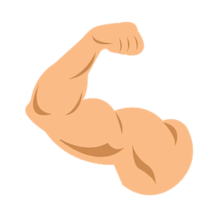 动漫展宣传海报创意手绘矢量手臂肌肉特写掰手腕拳头元素手绘器官人体