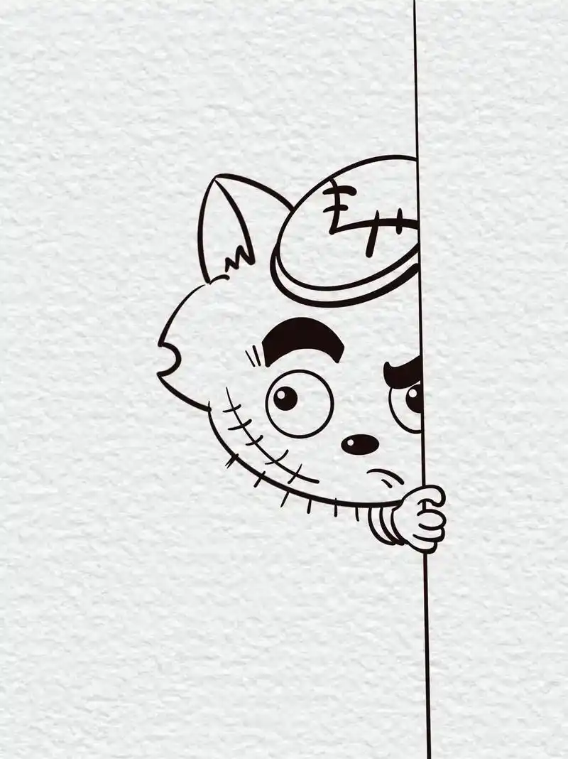 灰太狼简笔画绘画步骤.#图文伙伴计划 #简笔画教程 #灰太狼 - 抖音