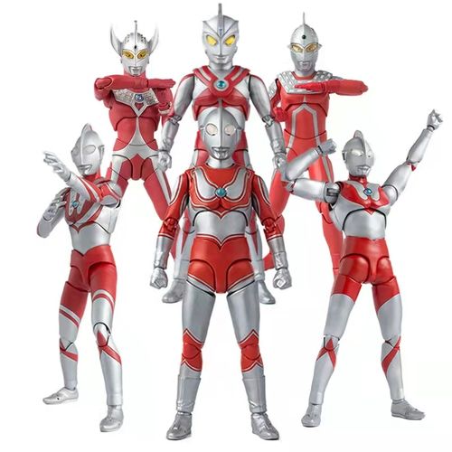 万代 奥特曼shf超可动人偶 昭和 初代杰克雷欧佐菲艾斯奥特六兄弟