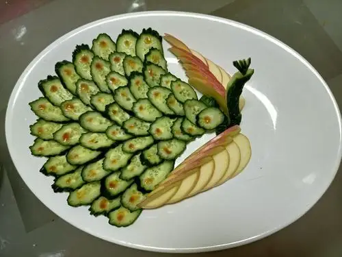 花花的铁粉做的黄瓜创意摆盘