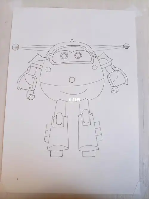 少儿美术  #创意美术儿童画  ##超级飞侠  #超级飞侠乐迪