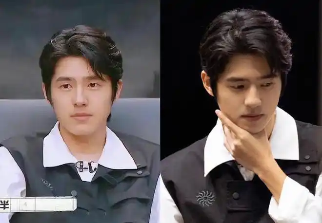 完全胖若两人,刘昊然这次的造型可能也要背锅,原本的黑色马甲搭配白色