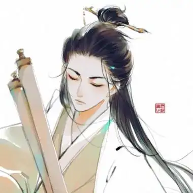 高清帅气的儒雅古风男头像图片