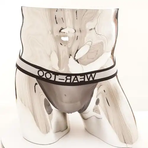 性感男士内裤男透明网纱三角裤潮薄紧身蕾丝网孔透视u凸内裤