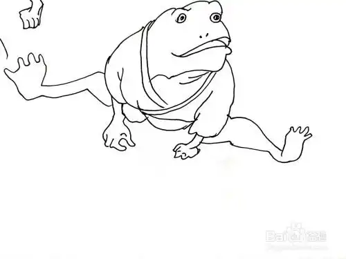 《千与千寻》系列之青蛙怪简笔画