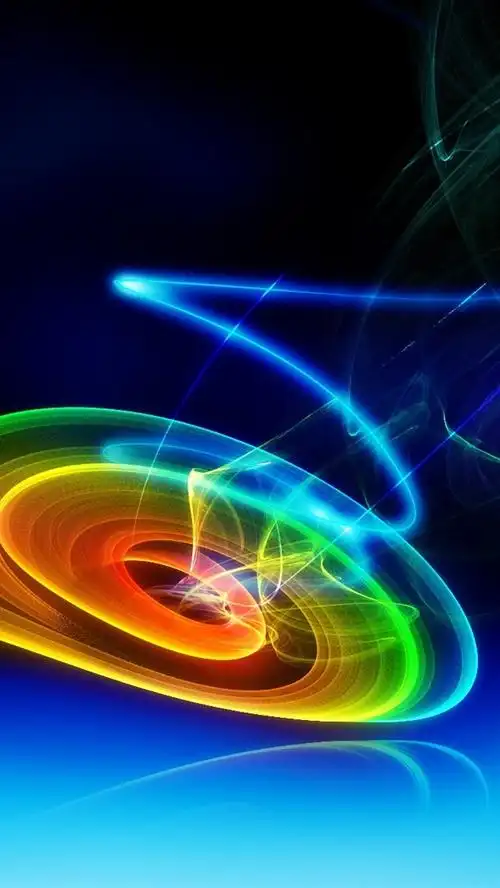 iphone 壁纸 炫彩抽象圆圈