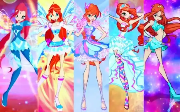 魔法俏佳人蕾儿全部变身,大概是住在海里的火焰仙子吧-幽明王-默认