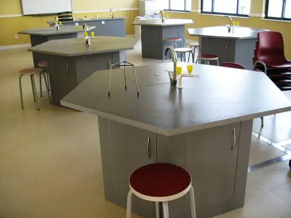 实验室家具 团队讨论课桌椅 实验室课桌 kzy150923-品源