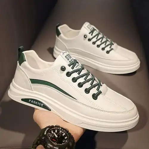 男鞋春季小白潮鞋2024新款潮流百搭鞋运动休闲板鞋男款子男士皮鞋