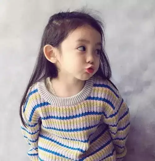 就是图上这张嘟嘴卖萌的小女孩,你曾经用过这张照片做过头像吗?