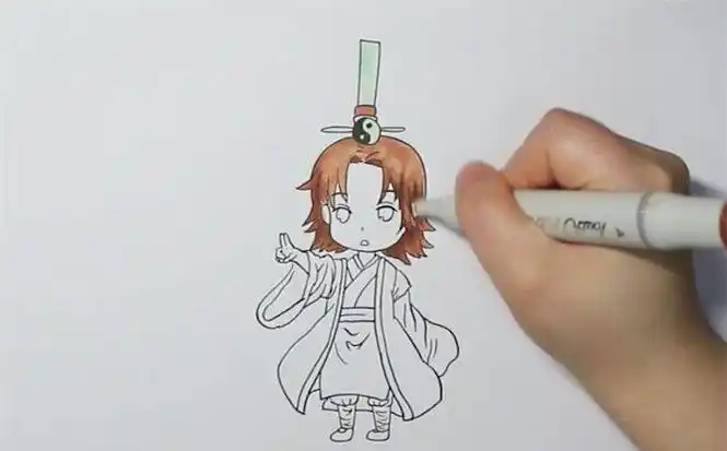 王权富贵简笔画