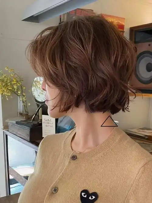 短发法式卷#发型推荐#烫发#简单又好看的发型#懂你的发型师#临河发型