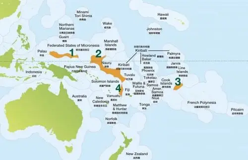 中西太平洋有4个带状公海,其中1,2号已於2009年关闭,不得於此区进行