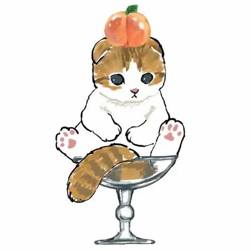 一组超可爱的小猫咪插画分享!