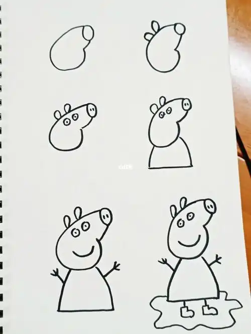 零基础小白控笔练习儿童简笔画步骤分解图