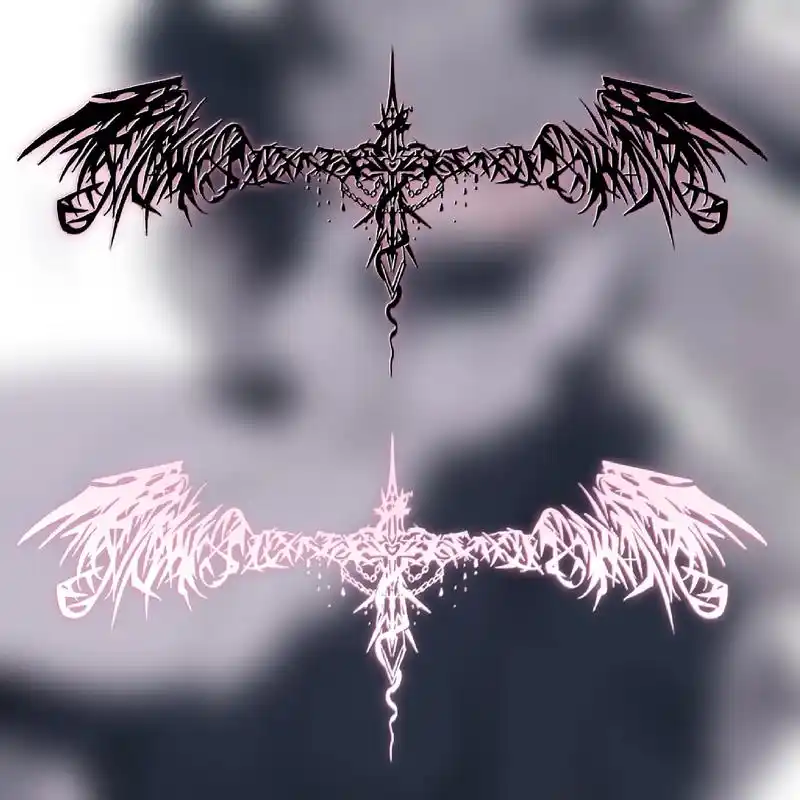 画不完根本画不完.#亚文化 #纹身手稿 #水印定制 #哥特风 - 抖音