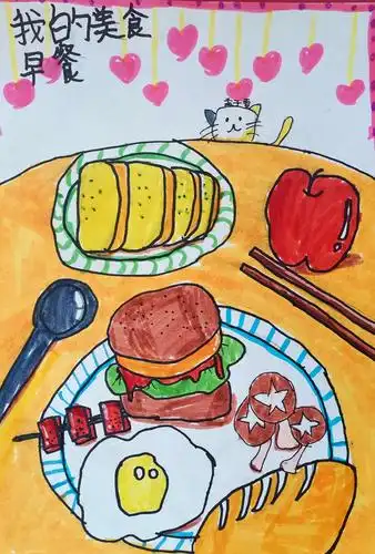 2020年艺馨美术学校名仕综提班6轮作品《舌尖上的美食》
