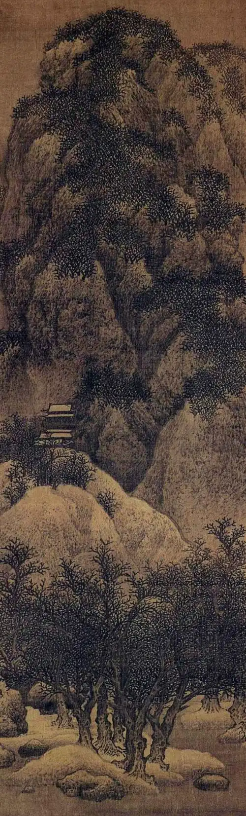 北宋范宽雪景寒林图