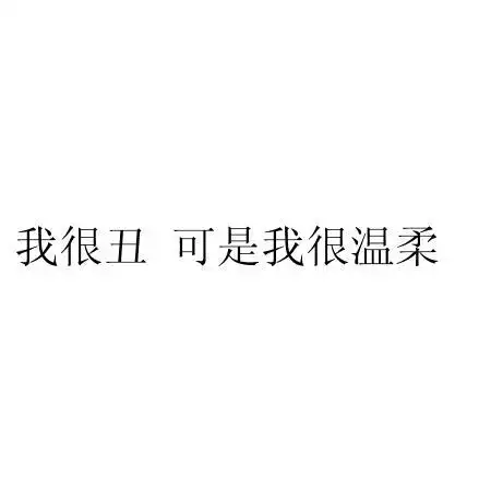 我很丑可是我很温柔