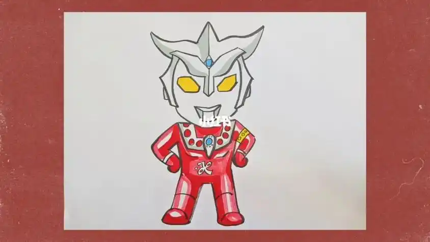 雷欧奥特曼动漫简笔画