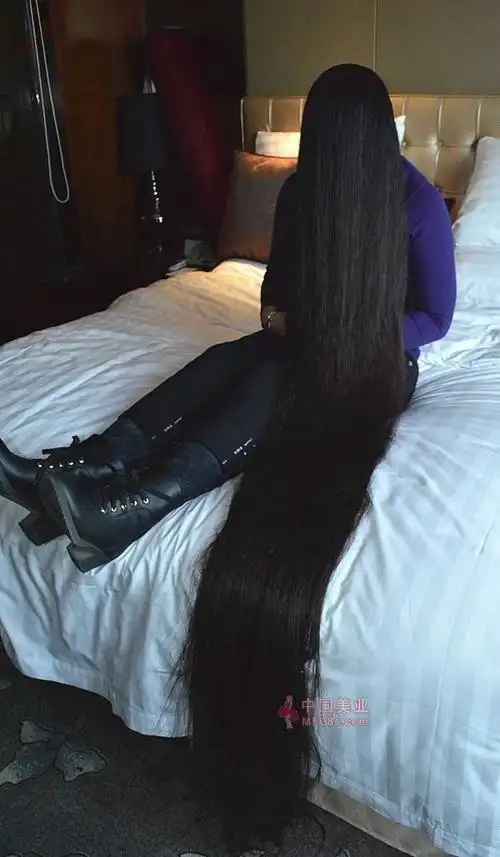 剪下超长发女近二米长发-爱的边缘227#(25)