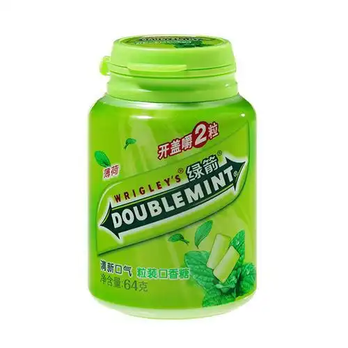 绿箭口香糖(薄荷味 瓶装 64g)
