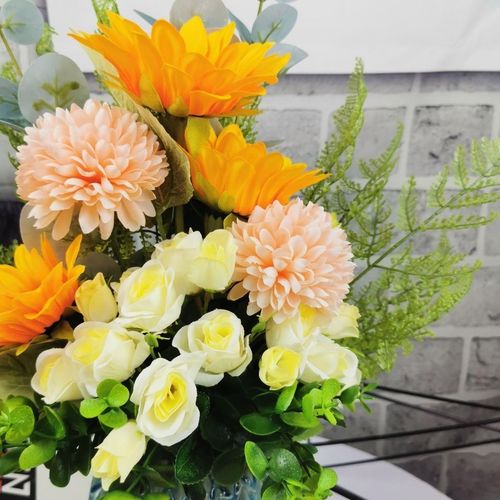 ins北欧风仿真花向日葵花束家居摆放假花田园清新餐桌装饰年宵花