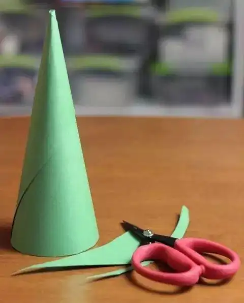 怎么剪纸变成圆锥 手工剪纸图片大全简单-普车都