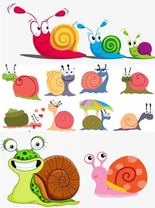 综合画 | 小蜗牛爬树_儿童画创意_零二七艺考