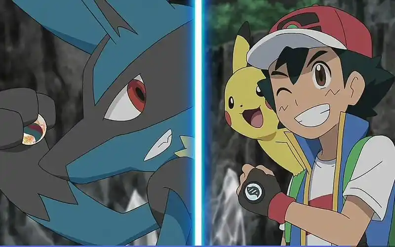 小智的路卡利欧即将mega进化