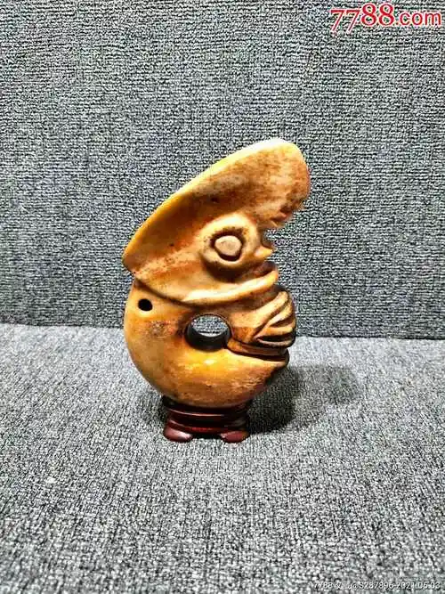 高古玉"广西红水河出水玉猪龙"骆越文化远古时代