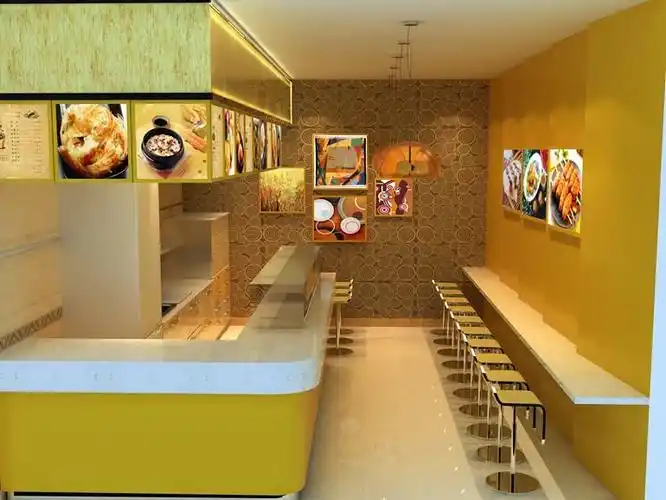 30平现代简约购物空间装修效果案例-小吃店系列装修实景图赏析-土巴兔